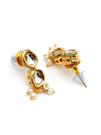 Sukkhi Ornamental Latest Stylish Kundan with Beads Studded Choker Necklace Set with Drop Earring Jewellery for Women & Girls|Jewellery for Party, Wedding, and Festive Occasions for Women|NS107469