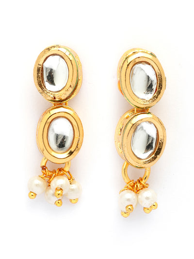 Sukkhi Ornamental Latest Stylish Kundan with Beads Studded Choker Necklace Set with Drop Earring Jewellery for Women & Girls|Jewellery for Party, Wedding, and Festive Occasions for Women|NS107469