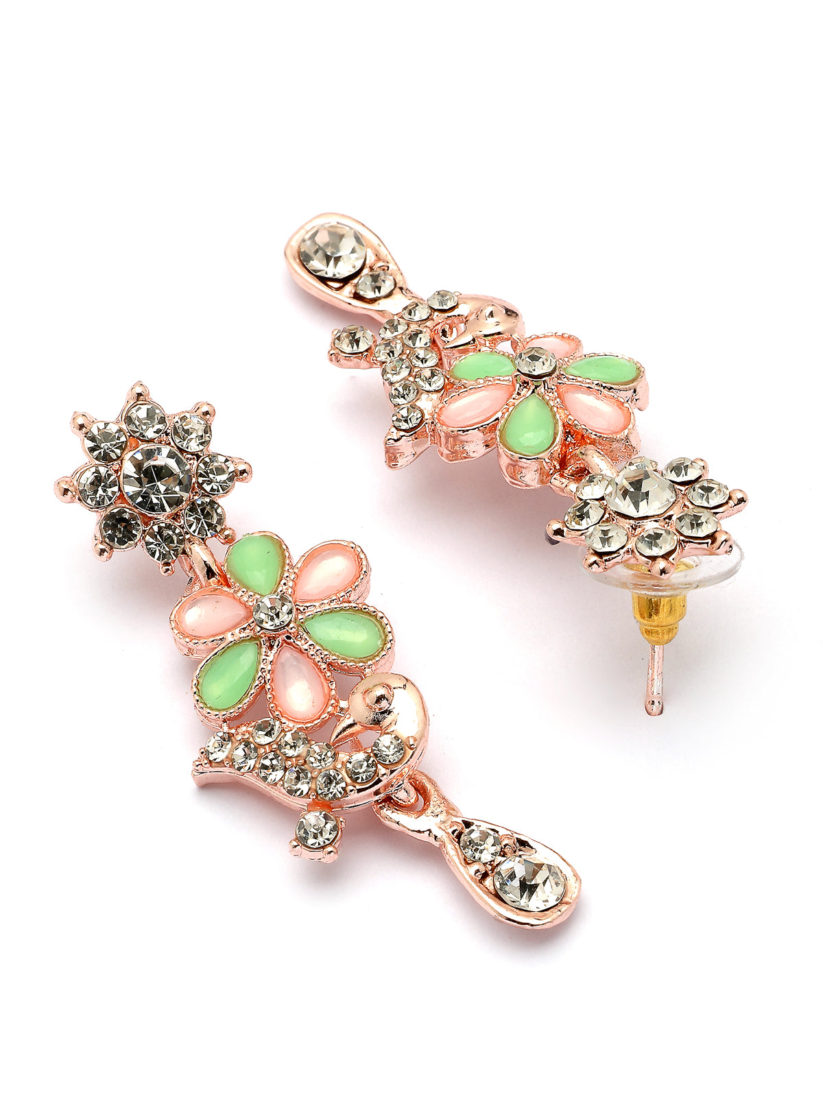 Sukkhi Latest Stylish Floral Design with AD Stones Gold Plated Choker Necklace Set & Dangle Earrings Jewellery for Women & Girls|Jewellery for Party, Wedding, and Festive Occasions for Women|NS107484