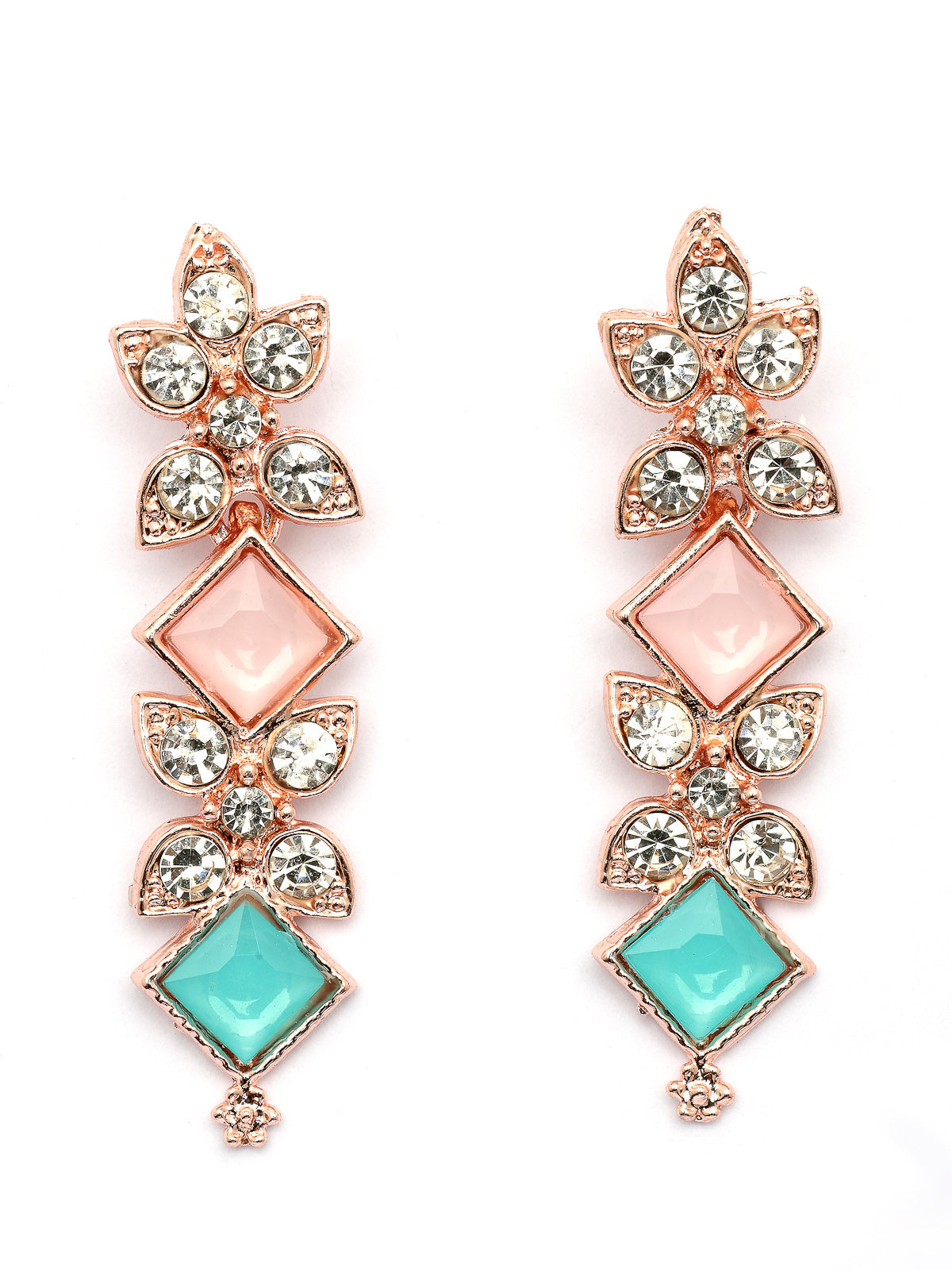 Sukkhi Latest Stylish AD Stones with Gold Plated Choker Necklace Set & Dangle Earrings Jewellery for Women & Girls| Jewellery for Party, Wedding, and Festive Occasions for Women|NS107489