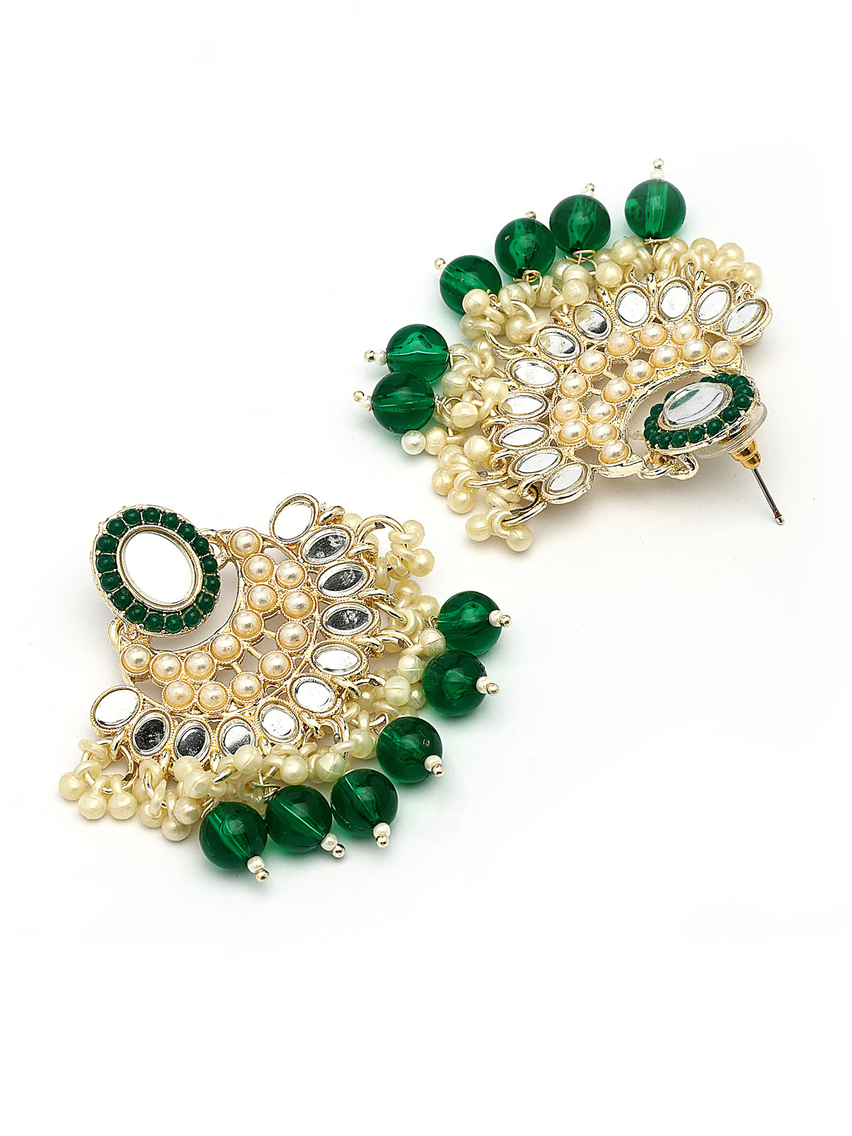 Sukkhi Classy Gold Plated with AD Beads Choker Necklace Set Earring and Maangtikka Jewellery Set for Women|NS107519