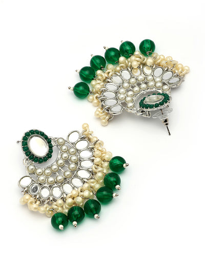 Sukkhi Trendy Rhodium Plated with AD Beads Choker Necklace Set Earring and Maangtikka Jewellery Set for Women|NS107520