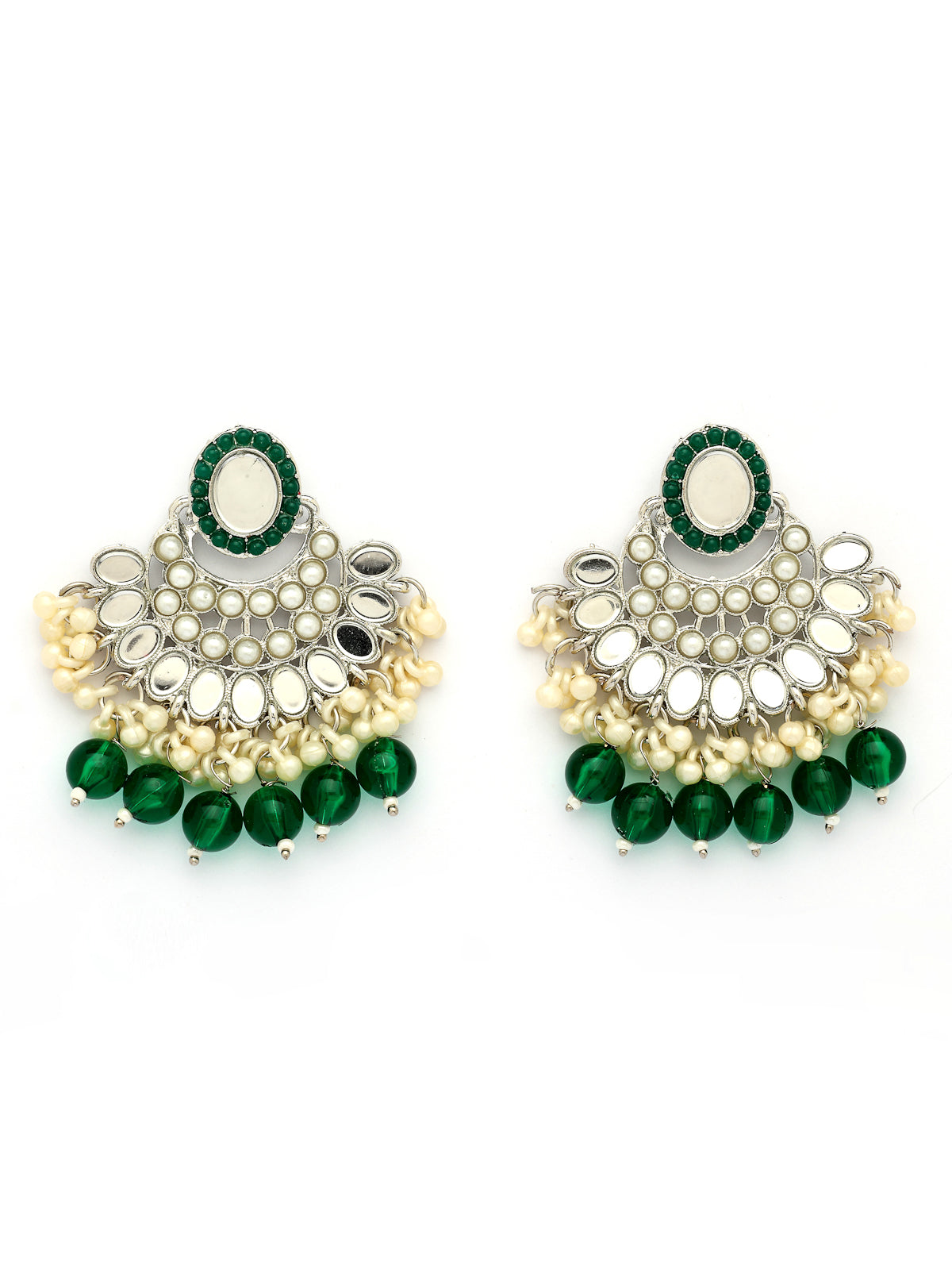 Sukkhi Trendy Rhodium Plated with AD Beads Choker Necklace Set Earring and Maangtikka Jewellery Set for Women|NS107520