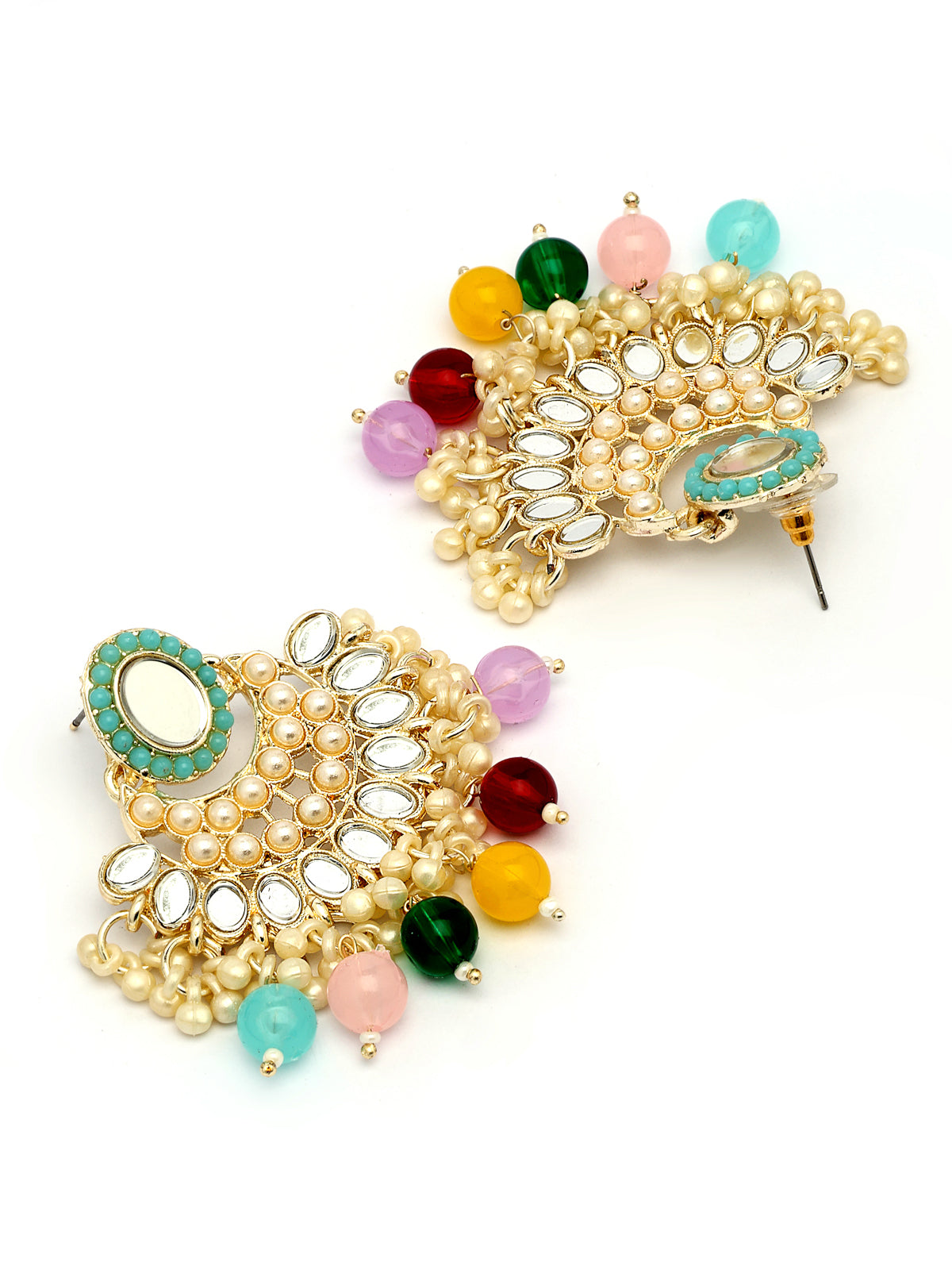 Sukkhi Excellent Gold Plated with AD Beads Choker Necklace Set Earring and Maangtikka Jewellery Set for Women|NS107528