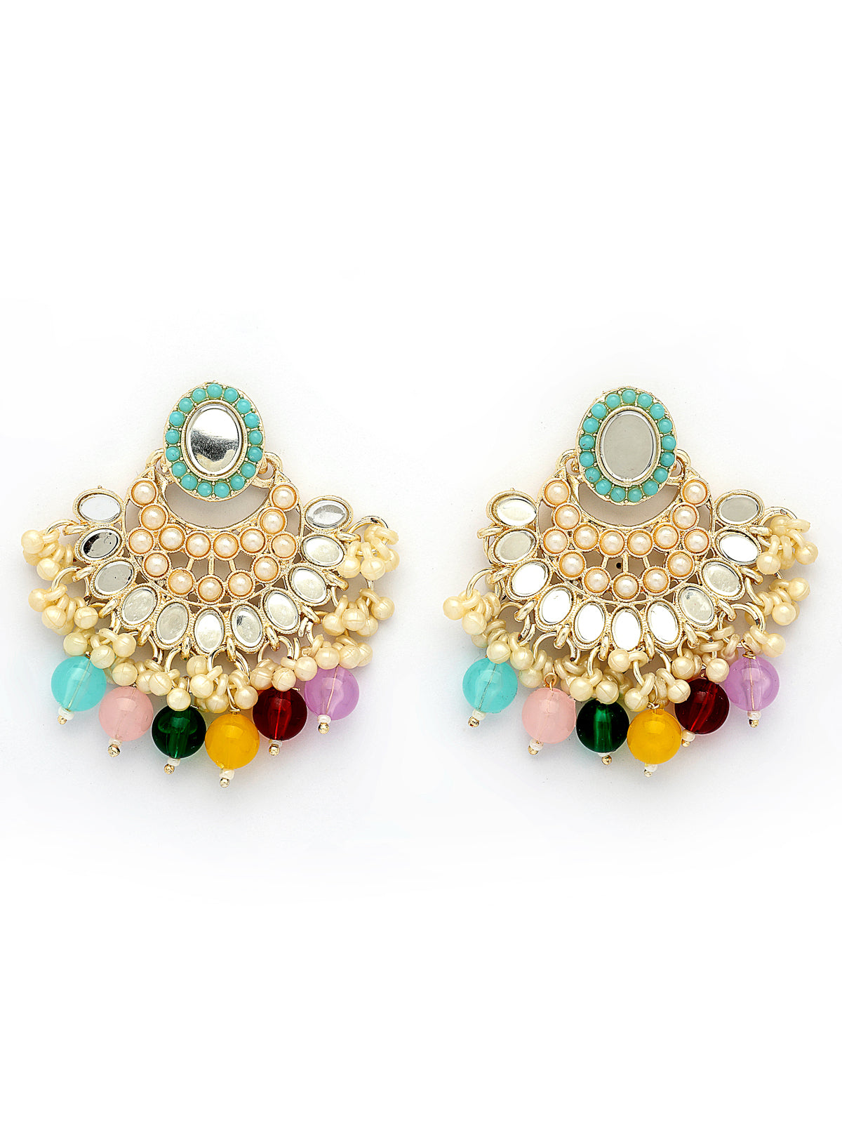 Sukkhi Excellent Gold Plated with AD Beads Choker Necklace Set Earring and Maangtikka Jewellery Set for Women|NS107528