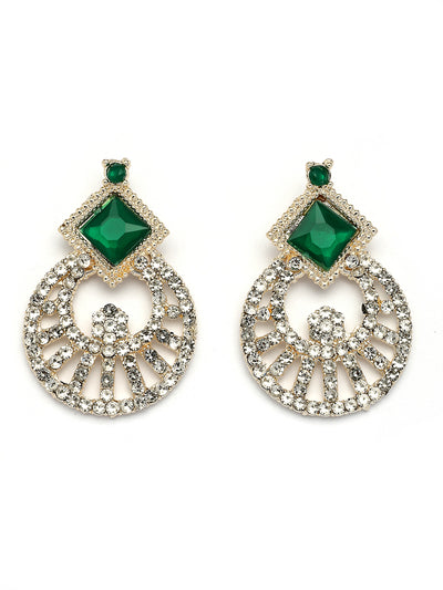 Sukkhi All-Season Gold Plated AD Stones & Beads Choker Necklace Set With Earring And Maangtika | Jewellery Set For Women|NS107531