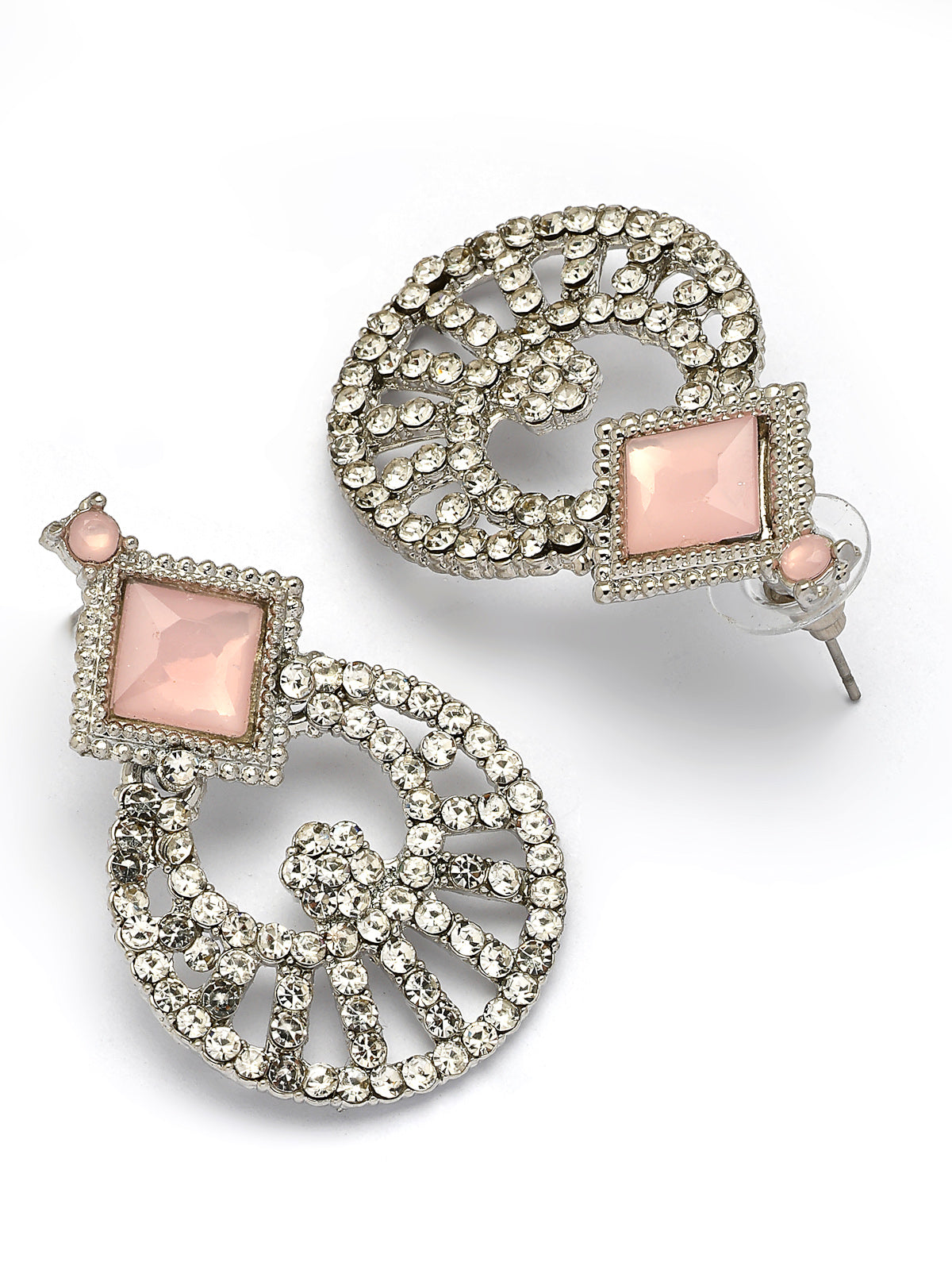 Sukkhi Charming Rhodium Plated AD Stones & Beads Choker Necklace Set With Earring And Maangtika | Jewellery Set For Women|NS107537