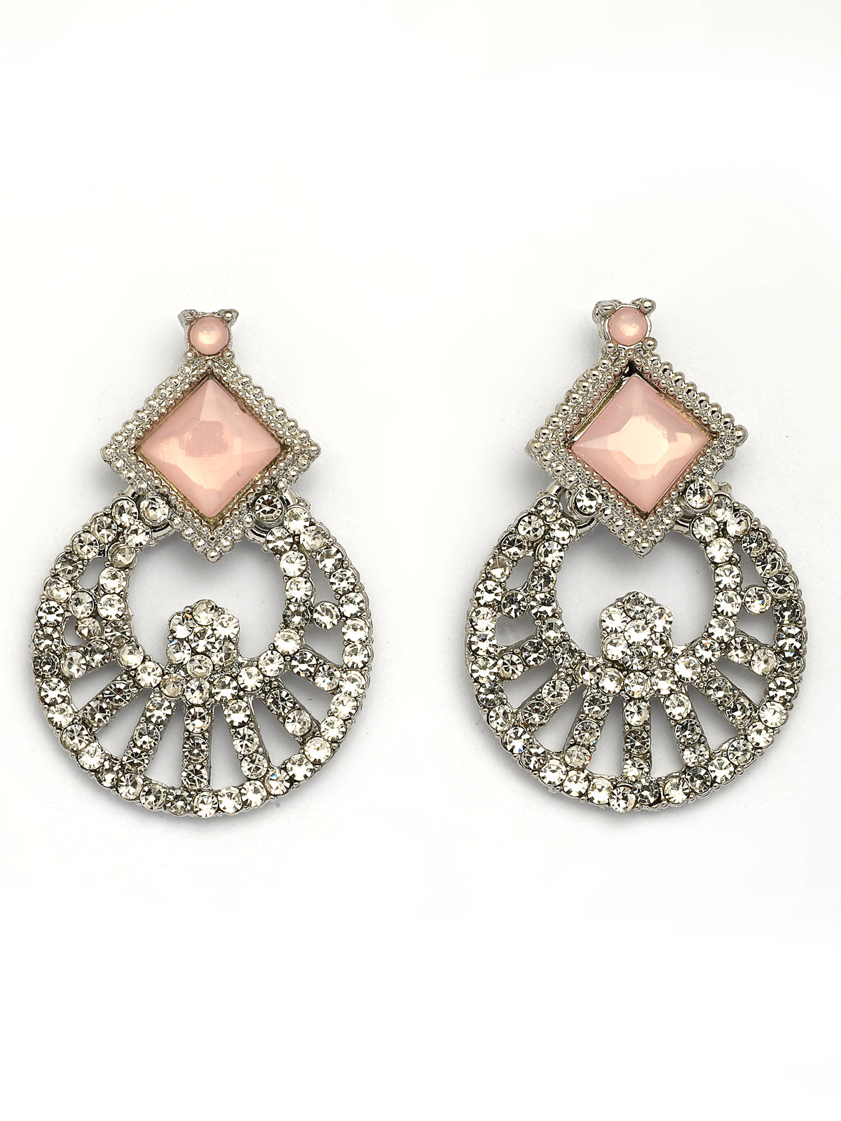 Sukkhi Charming Rhodium Plated AD Stones & Beads Choker Necklace Set With Earring And Maangtika | Jewellery Set For Women|NS107537