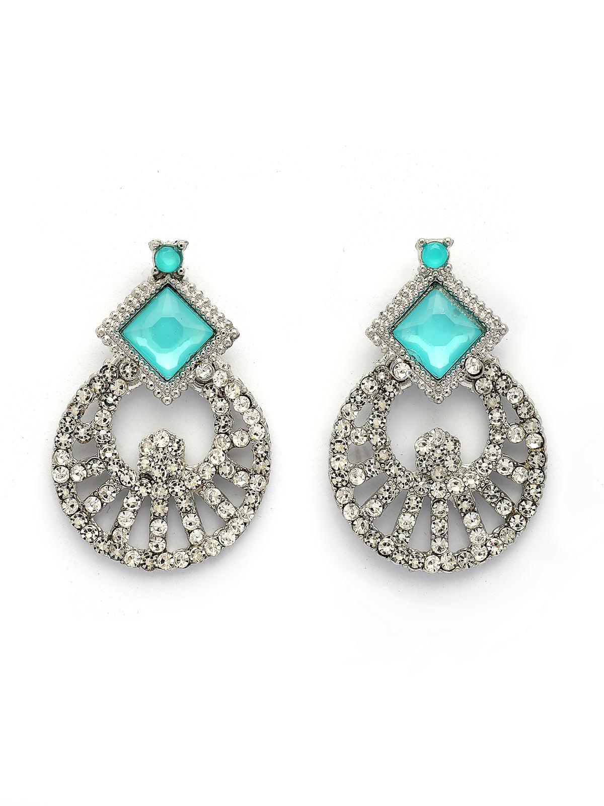 Sukkhi Bewitching Rhodium Plated AD Stones & Beads Choker Necklace Set With Earring And Maangtika | Jewellery Set For Women|NS107542