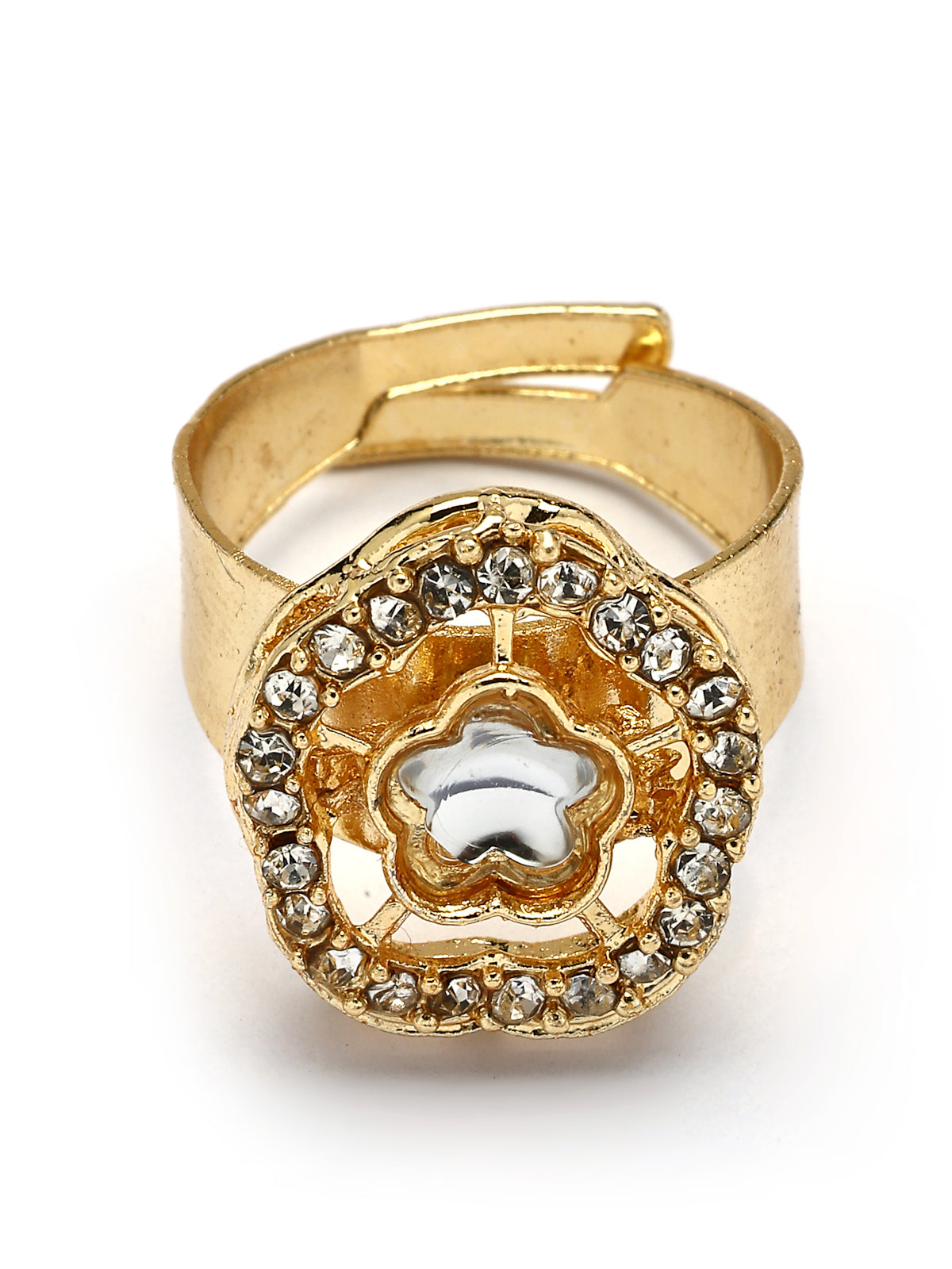 Sukkhi Modern Stylish Gold Plated AD Stones Studded Pink Choker Necklace Set with Drop Earrings Jewellery for Women & Girls|Jewellery for Party, Wedding, and Festive Occasions for Women|NS107547