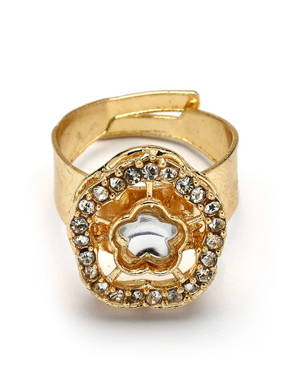 Sukkhi Modern Stylish Gold Plated AD Stones Studded Pink Choker Necklace Set with Drop Earrings Jewellery for Women & Girls|Jewellery for Party, Wedding, and Festive Occasions for Women|NS107547