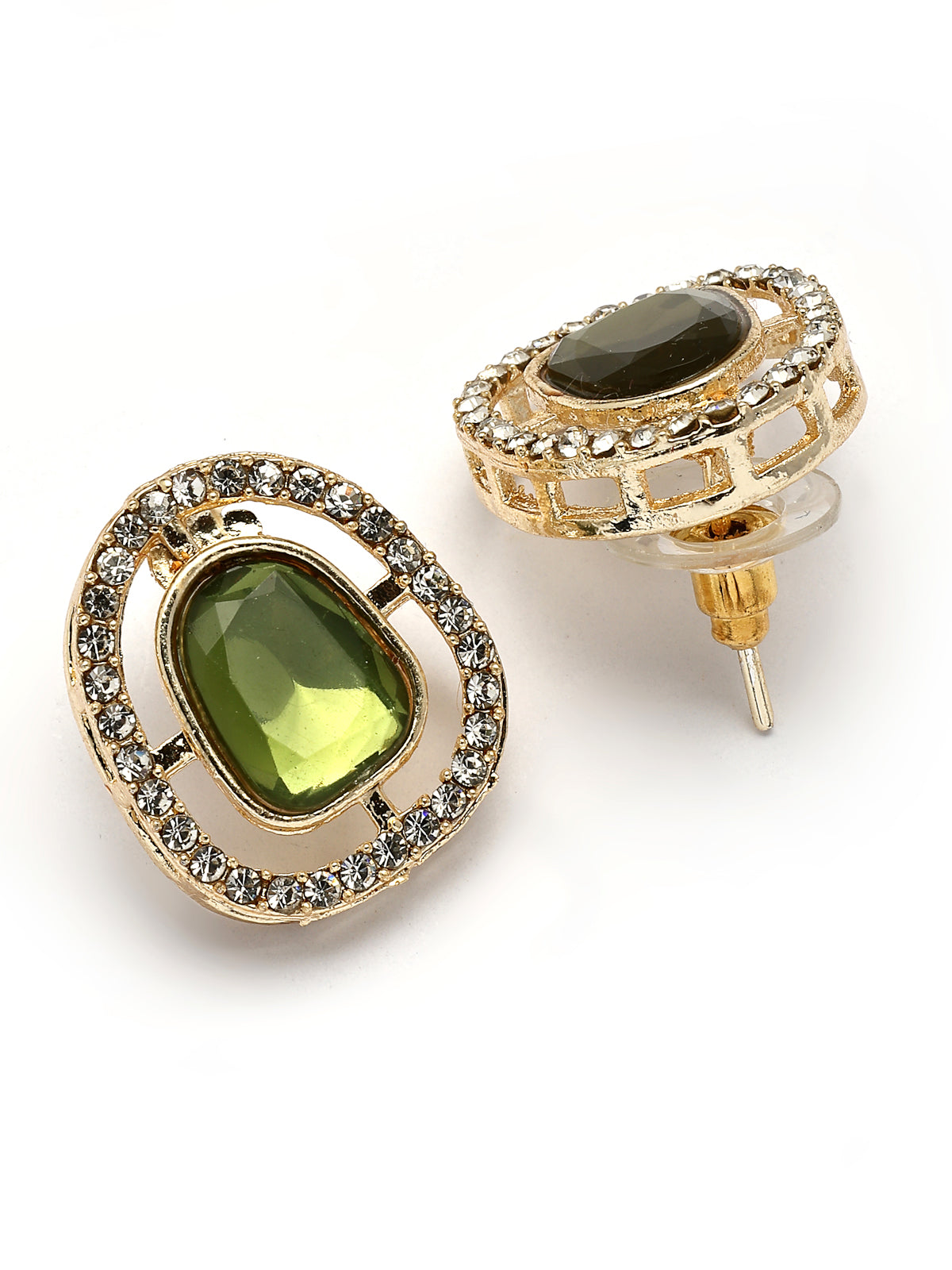 Sukkhi Iconic Gold Plated AD Stones Studded Multicolor Choker Necklace Set with Studs Earrings & Ring Jewellery for Women & Girls|Jewellery for Party, Wedding, and Festive Occasions for Women|NS107548