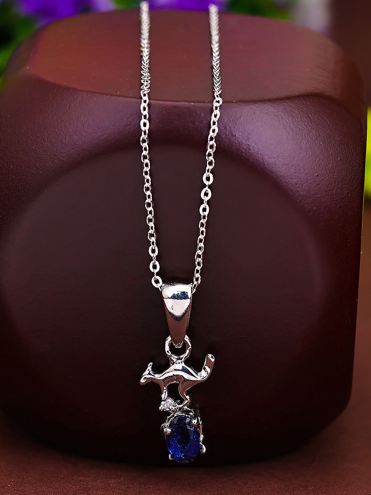 Pissara by Sukkhi Incrediable 925 Sterling Silver Pendant With Chain For Women And Girls|with Authenticity Certificate, 925 Stamp & 6 Months Warranty P104627