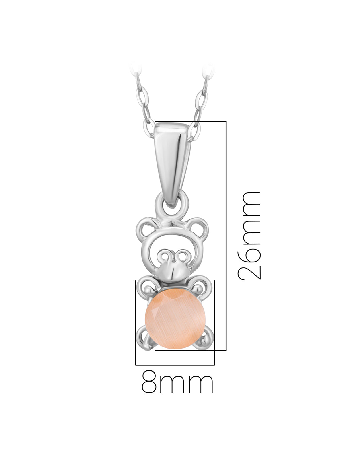 Pissara by Sukkhi Splendid 925 Sterling Silver Pendant With Chain For Women And Girls|with Authenticity Certificate, 925 Stamp & 6 Months Warranty P104630