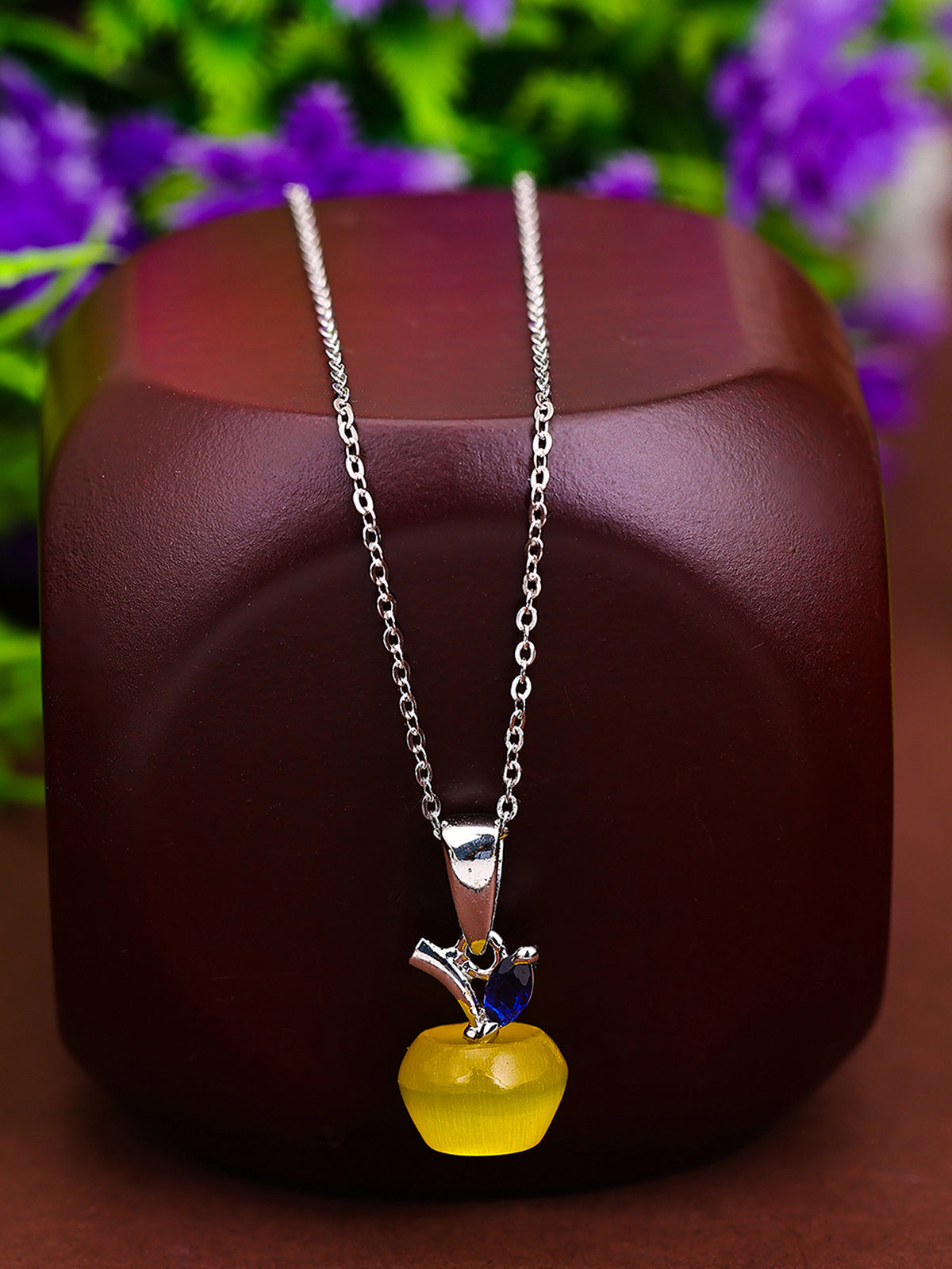 Pissara by Sukkhi Beautiful 925 Sterling Silver Pendant With Chain For Women And Girls|with Authenticity Certificate, 925 Stamp & 6 Months Warranty P104633