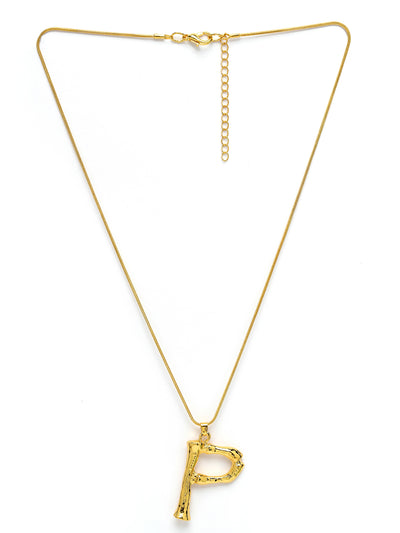Scintillare by Sukkhi Modern Name English Gold Plated Alphabet S Letter Initials Letter Locket Pendant Necklace Chain Alphabet Pendant Necklace Chain for Men And Women Unisex |P106770