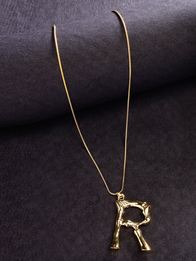 Scintillare by Sukkhi Modern Name English Gold Plated Alphabet S Letter Initials Letter Locket Pendant Necklace Chain Alphabet Pendant Necklace Chain for Men And Women Unisex |P106770