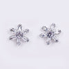 Sukkhi Royal Silver Rhodium Plated CZ Stones Studded Studs Earrings