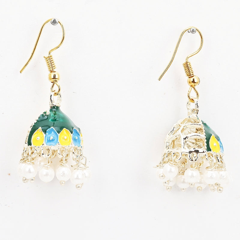 Sukkhi Dreamy Gold Plated Blue Jhumki Earring for Women