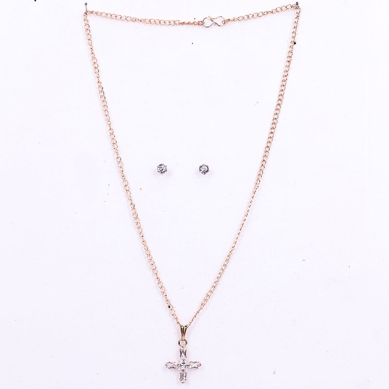 Sukkhi Westurn Gold Plated Golden Pendant Set  for Women