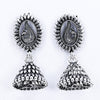 Sukkhi Classical Silver Oxidised Plated Jhumki Earrings
