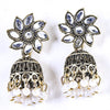 Sukkhi Floral Oxidised Silver Jhumki Earring for Women