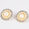 Sukkhi Stylish Gold Plated White Studs Earring for Women