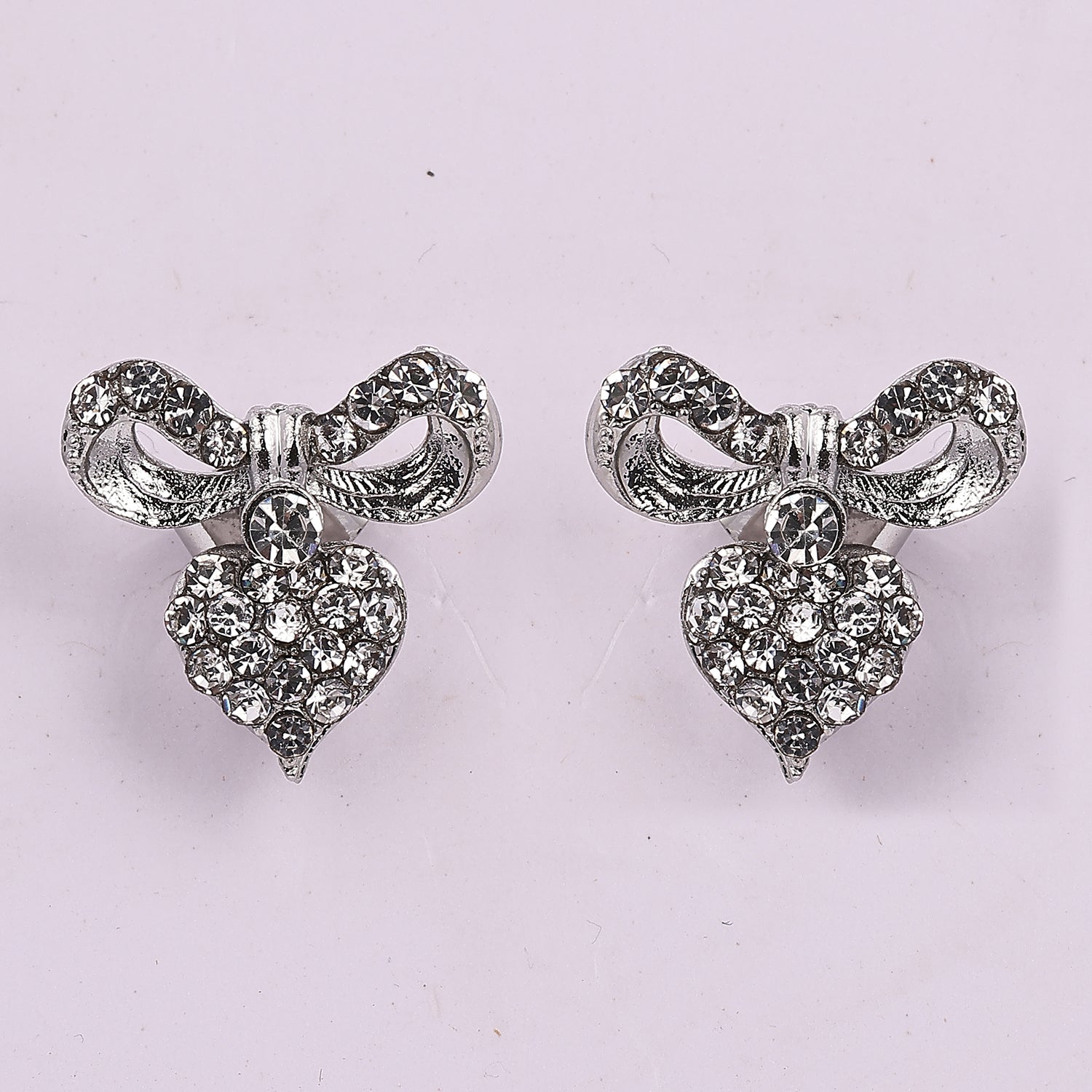 Sukkhi Classical Rhodium Silver Studs Earring for Women