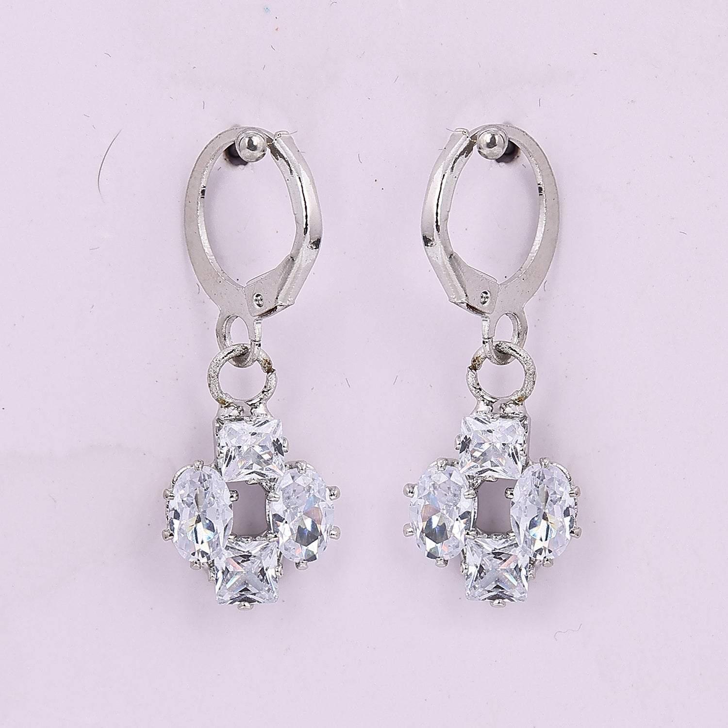 Sukkhi Lavish Rhodium Silver Dangler Earring for Women