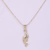 Decent Gold Plated Fish Shaped Pendant with Chain for Women