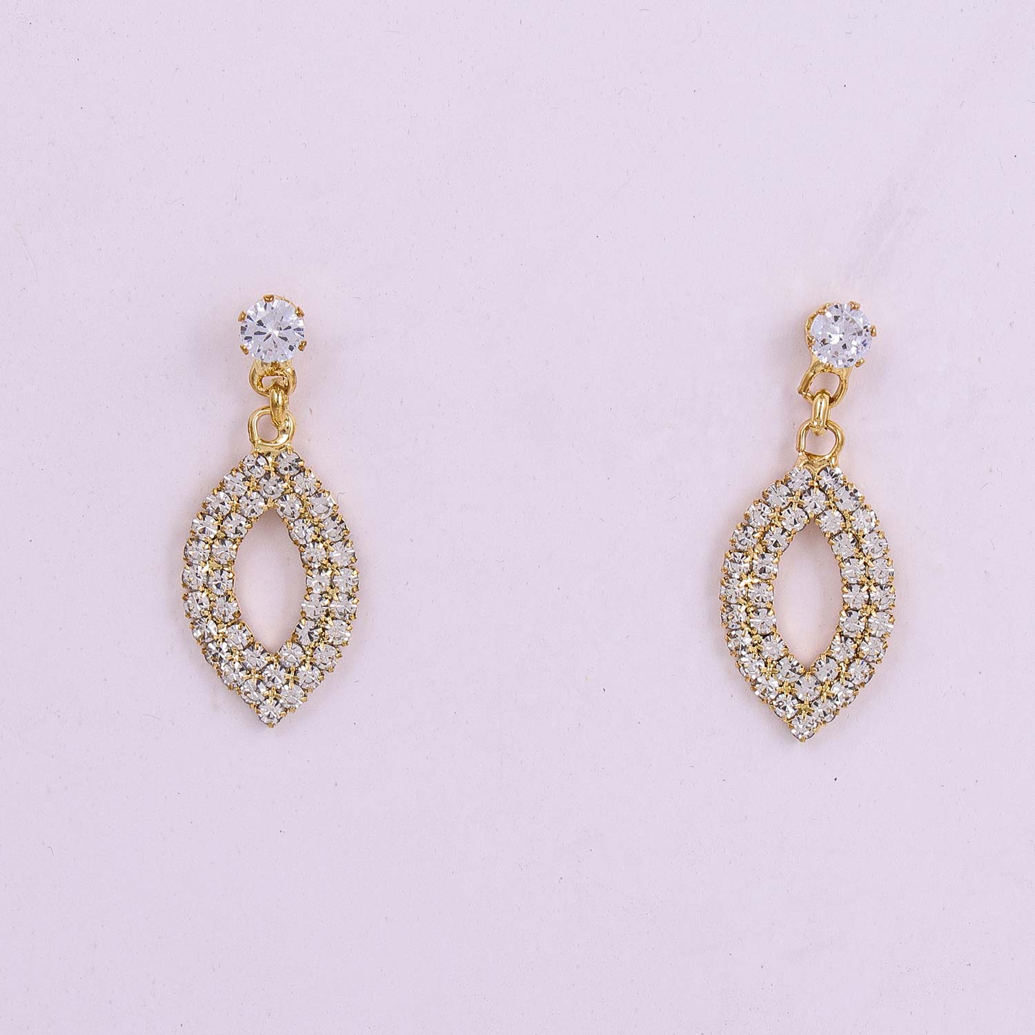 Admirable Gold Plated Tear Dangler Earring Jewellery for Women