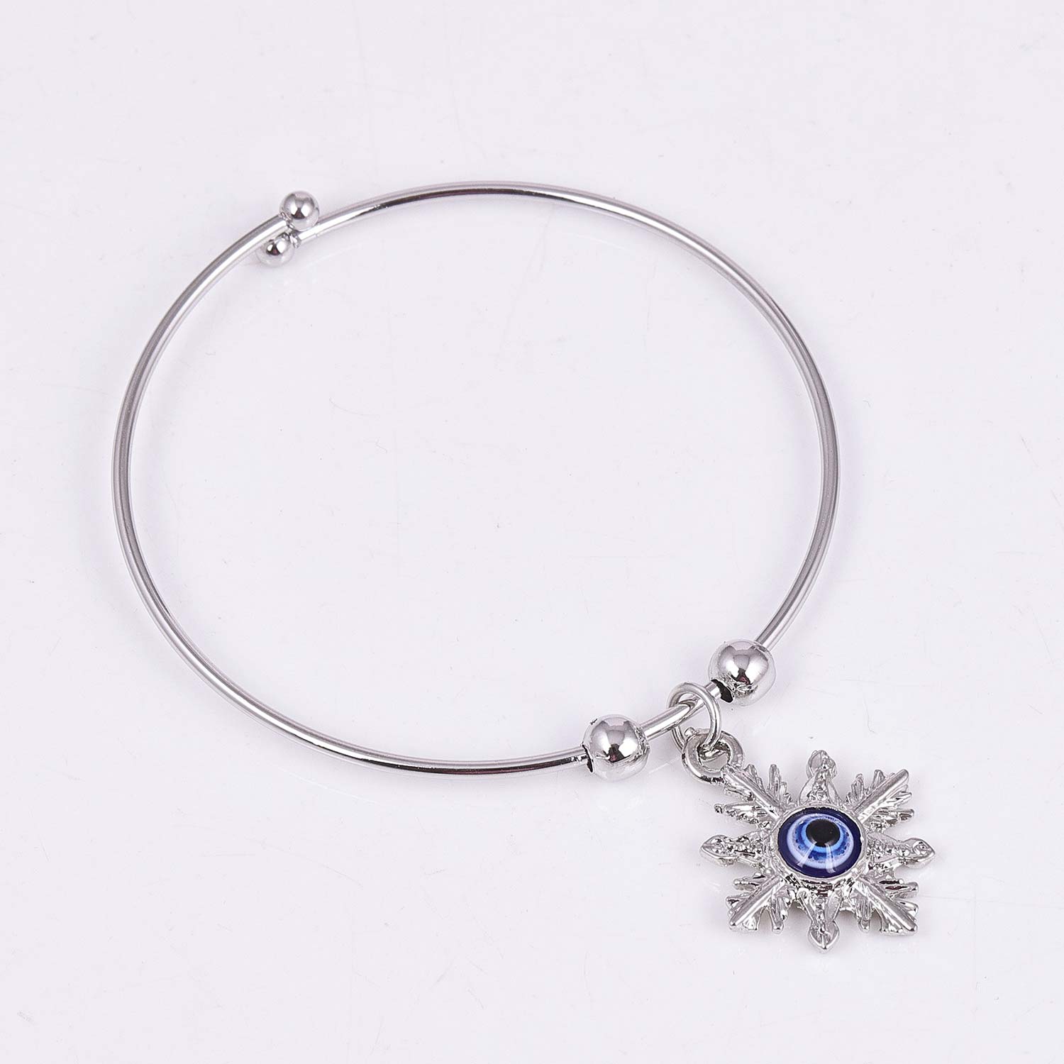 Unique Silver Plated Evil Eye Bracelet Jewellery for Women