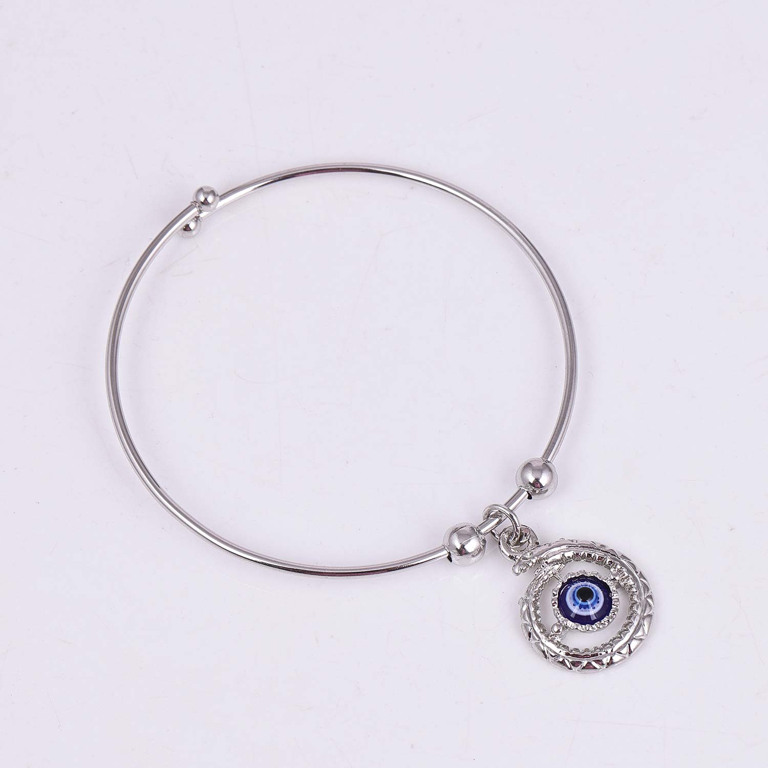 Nice-Looking Silver Plated Evil Eye Bracelet Jewellery for Women