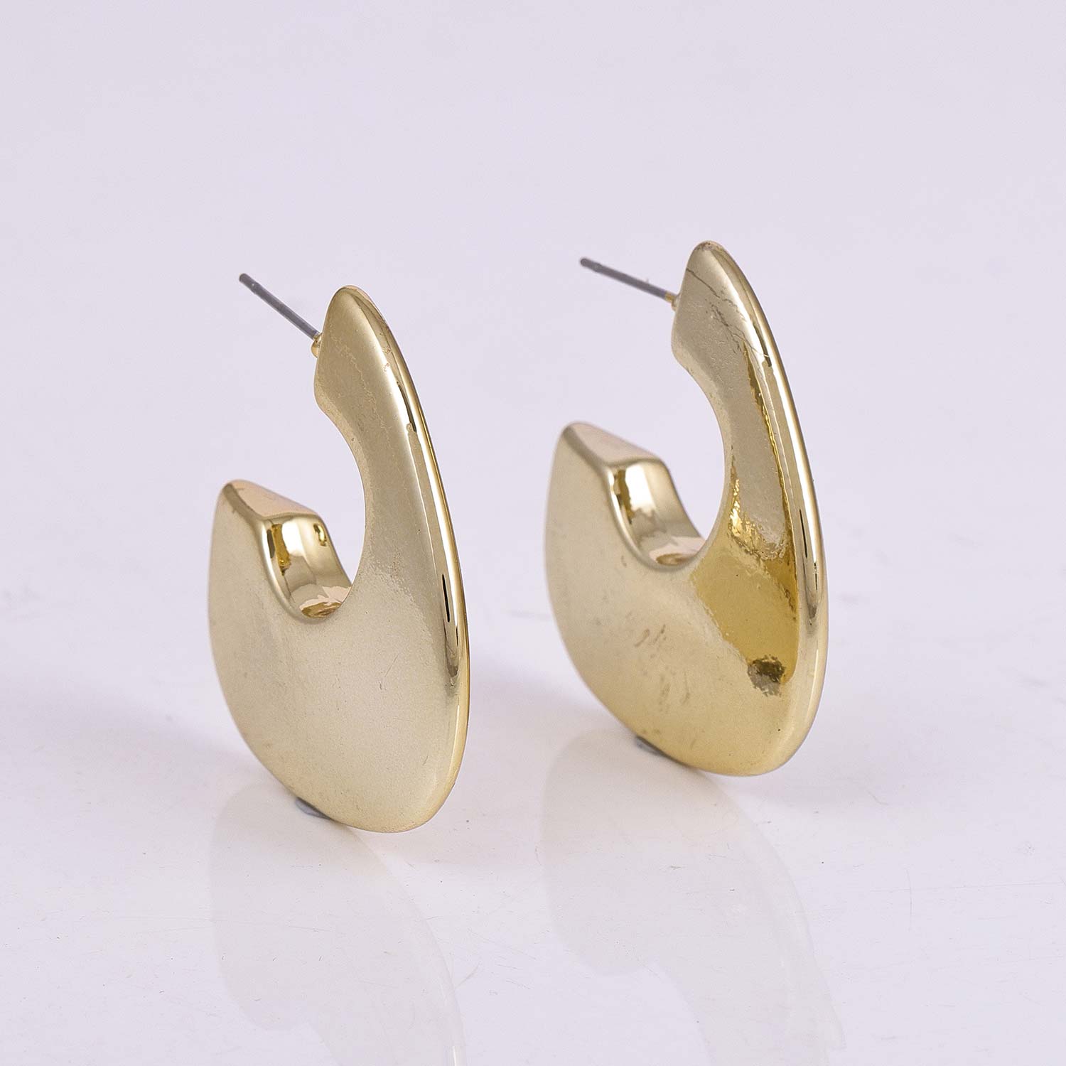 Trendy Gold Plated Half Hoop Earring Jewellery for Women
