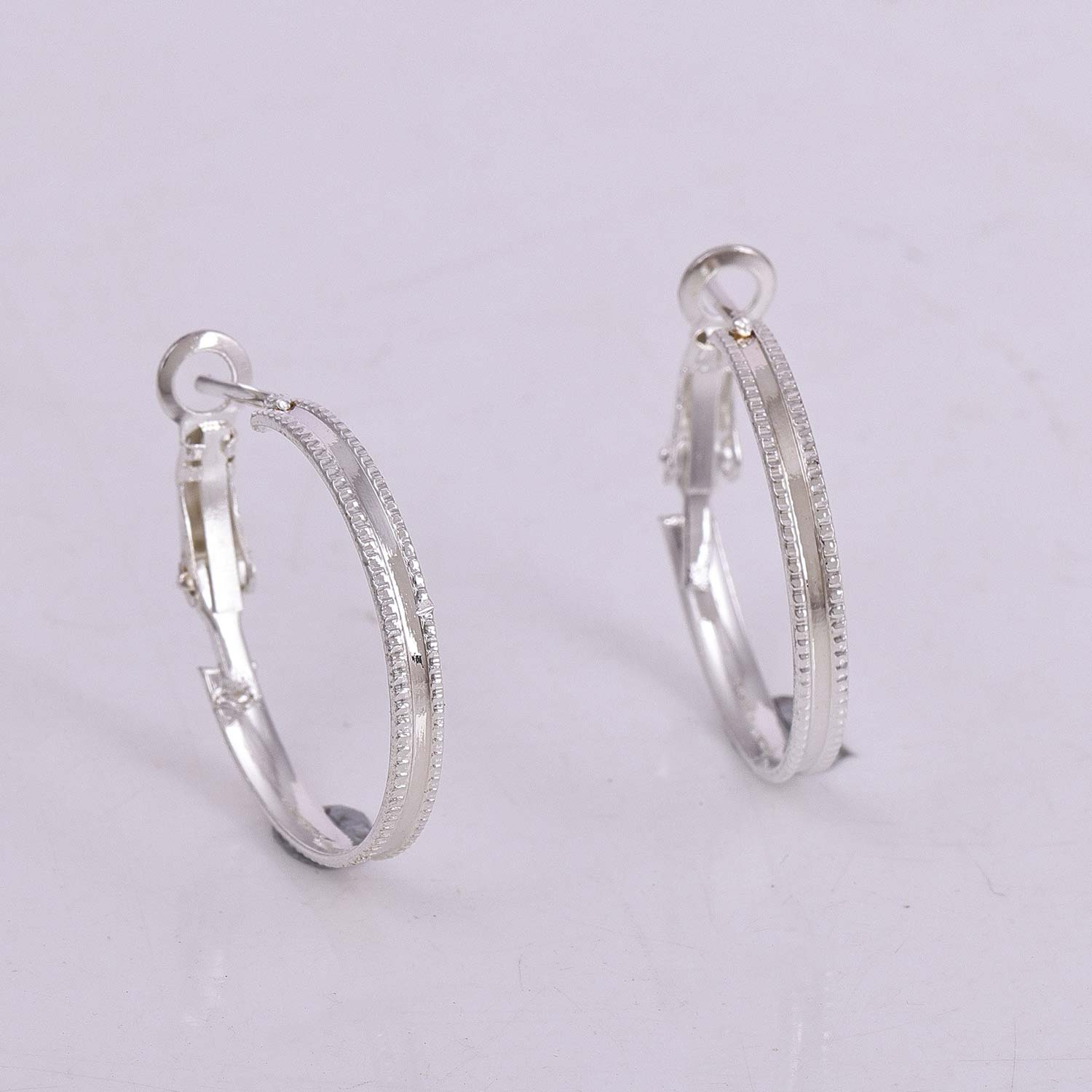 Striking Silver Hoop Earring Jewellery for Women