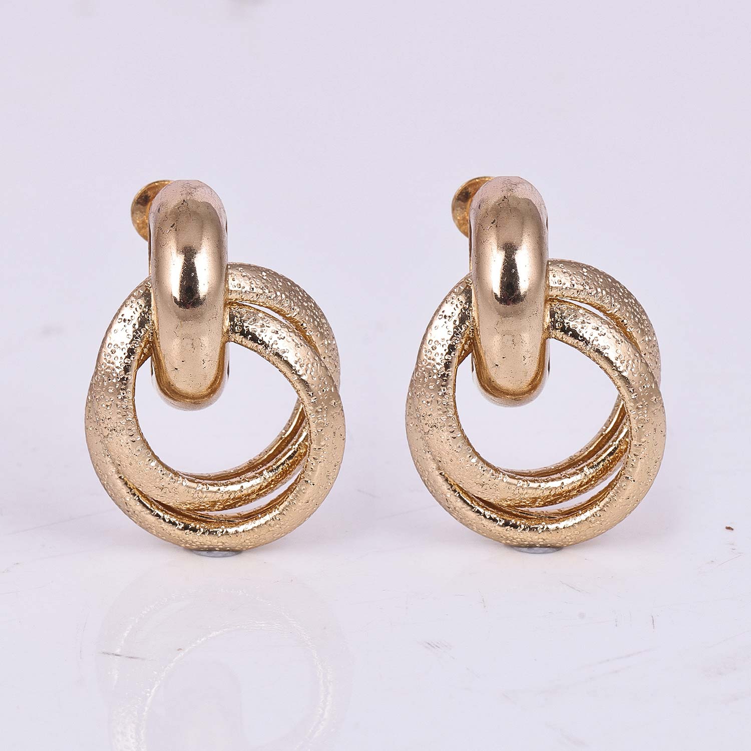 Sensational Gold Plated Half Hoop Earring Jewellery for Women