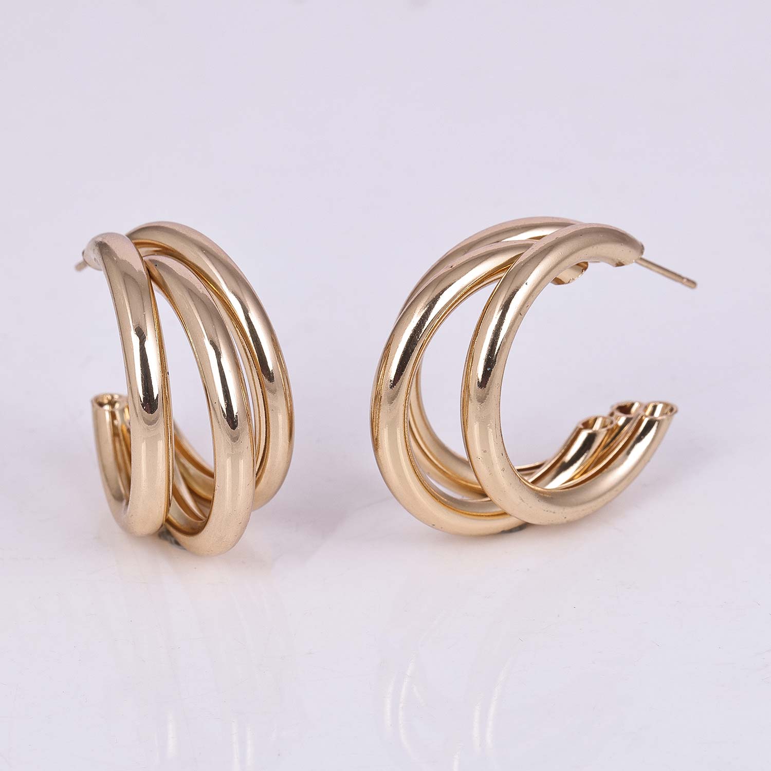 Stylish Gold Plated Half Hoop Earring Jewellery for Women