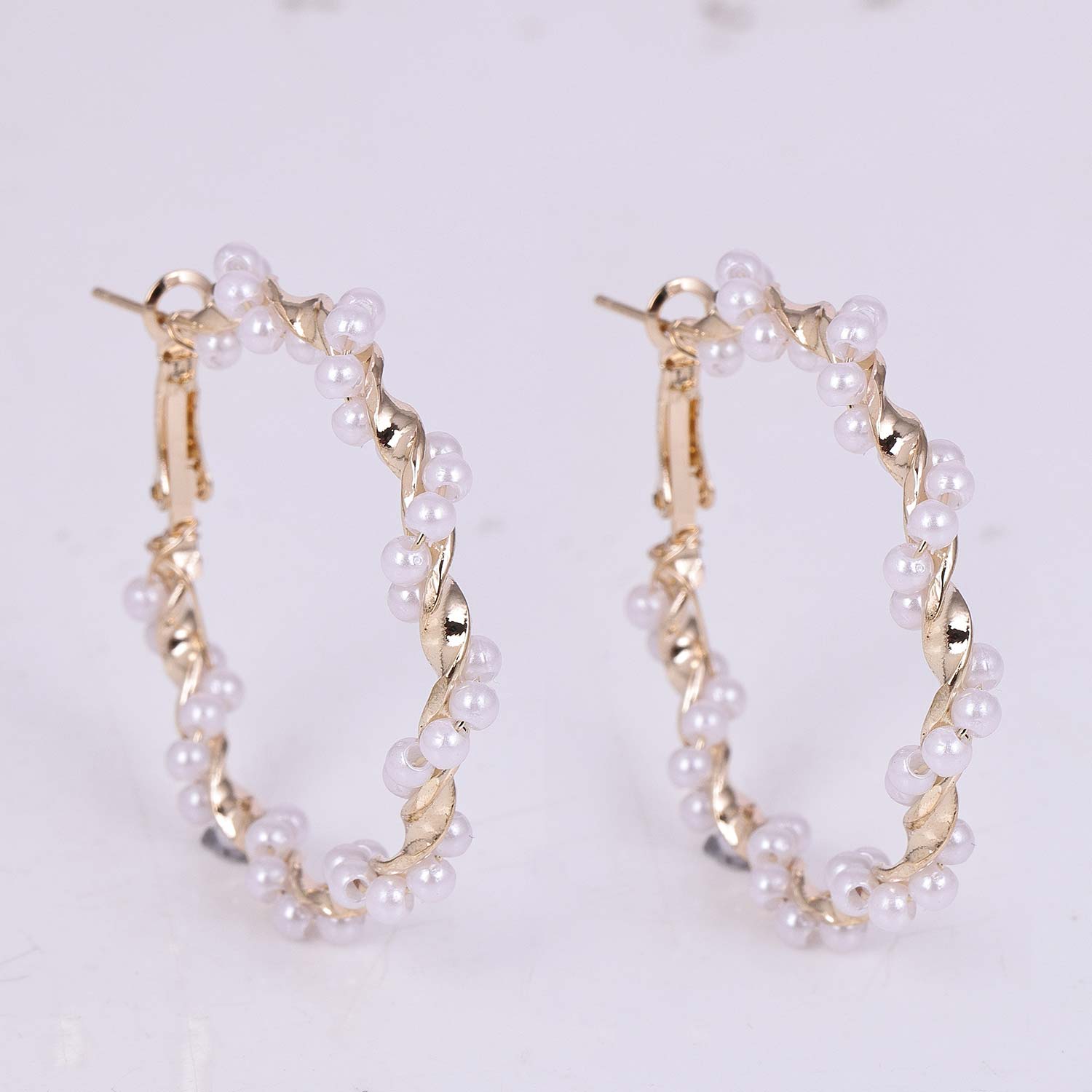 Dramatic Gold Plated Hoop Earring Jewellery for Women