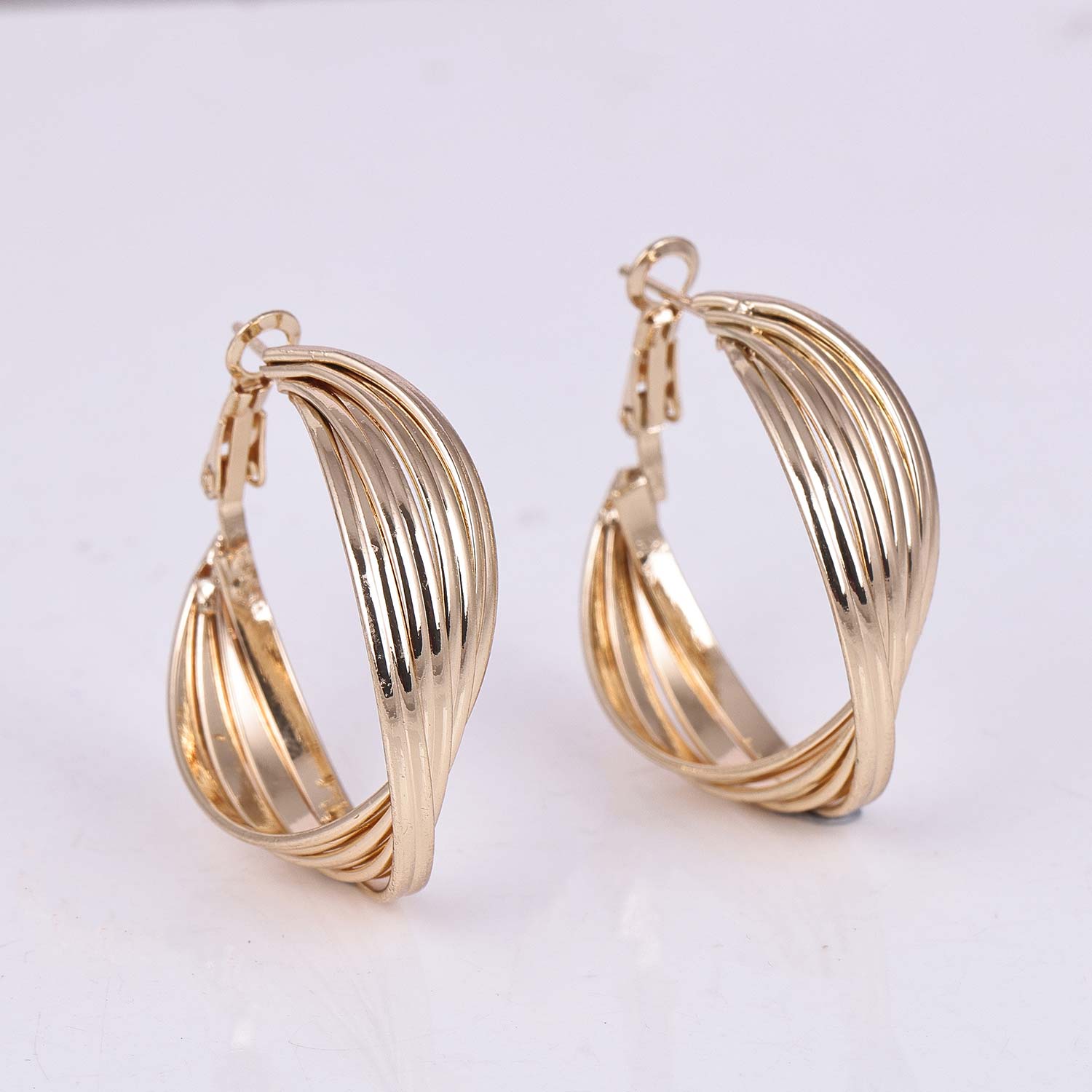 Terrific Gold Plated Hoop Earring Jewellery for Women