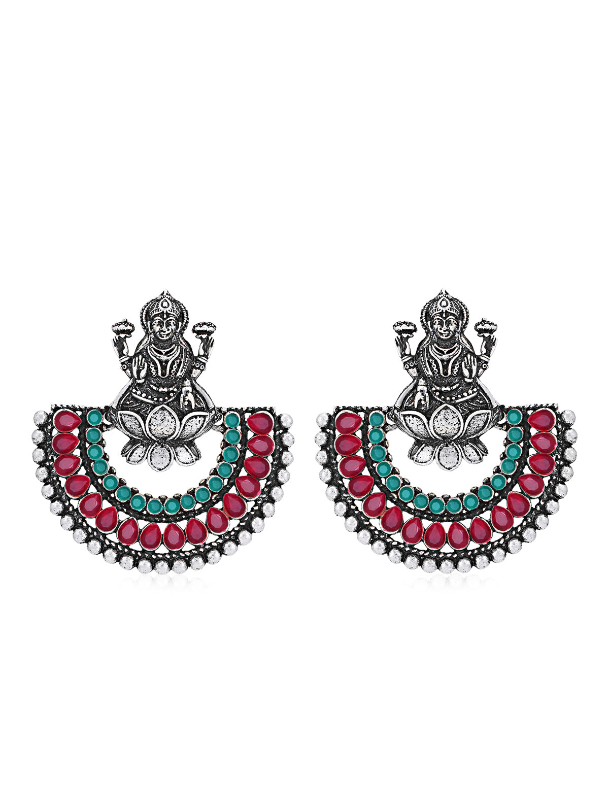 Sukkhi Classic Oxidised Chandbali Laxmi Earring for Women SKR56734