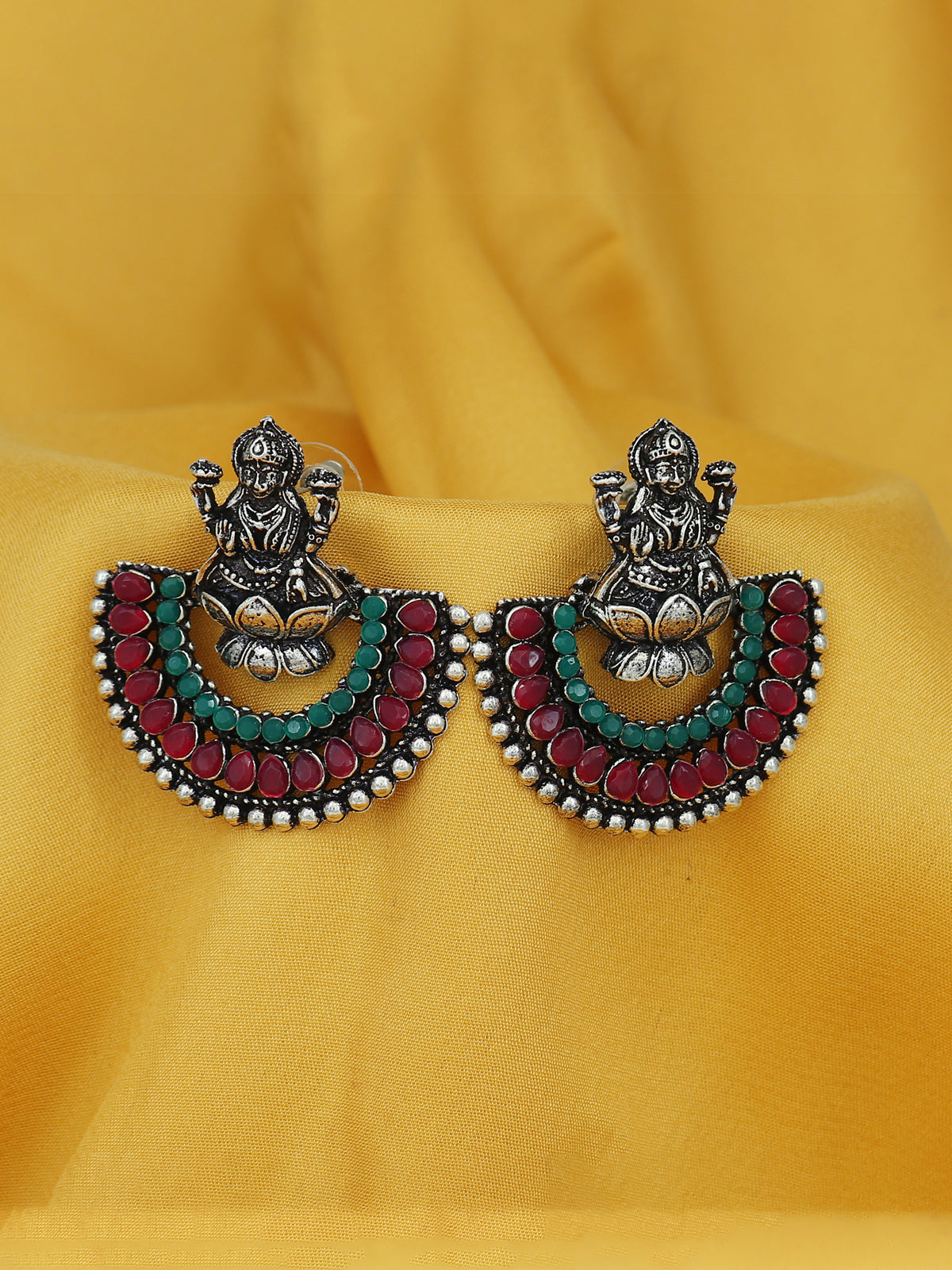 Sukkhi Classic Oxidised Chandbali Laxmi Earring for Women SKR56734
