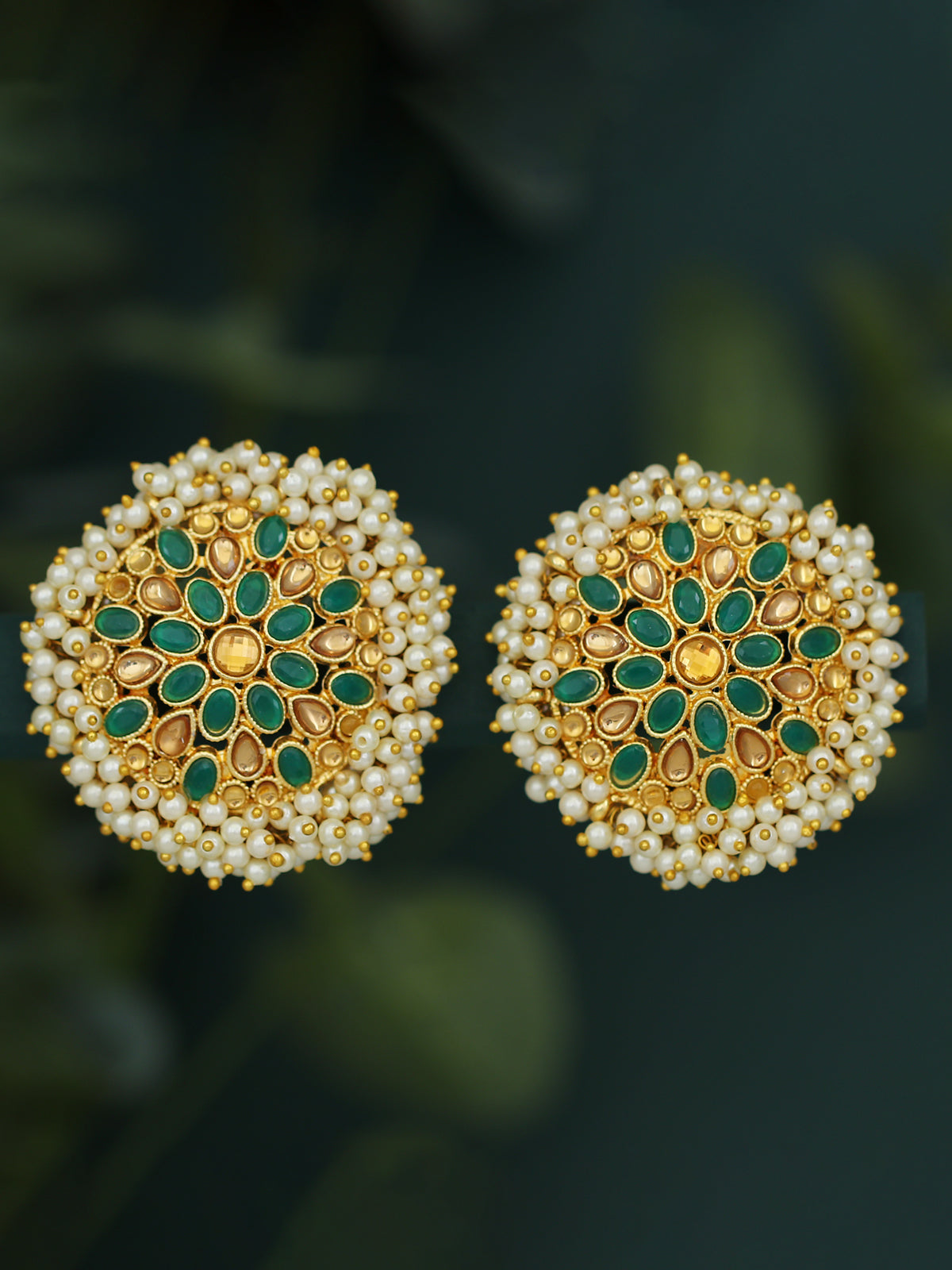 Sukkhi Adorable Gold Plated LCT & Pearl Stud Earring for Women SKR56740