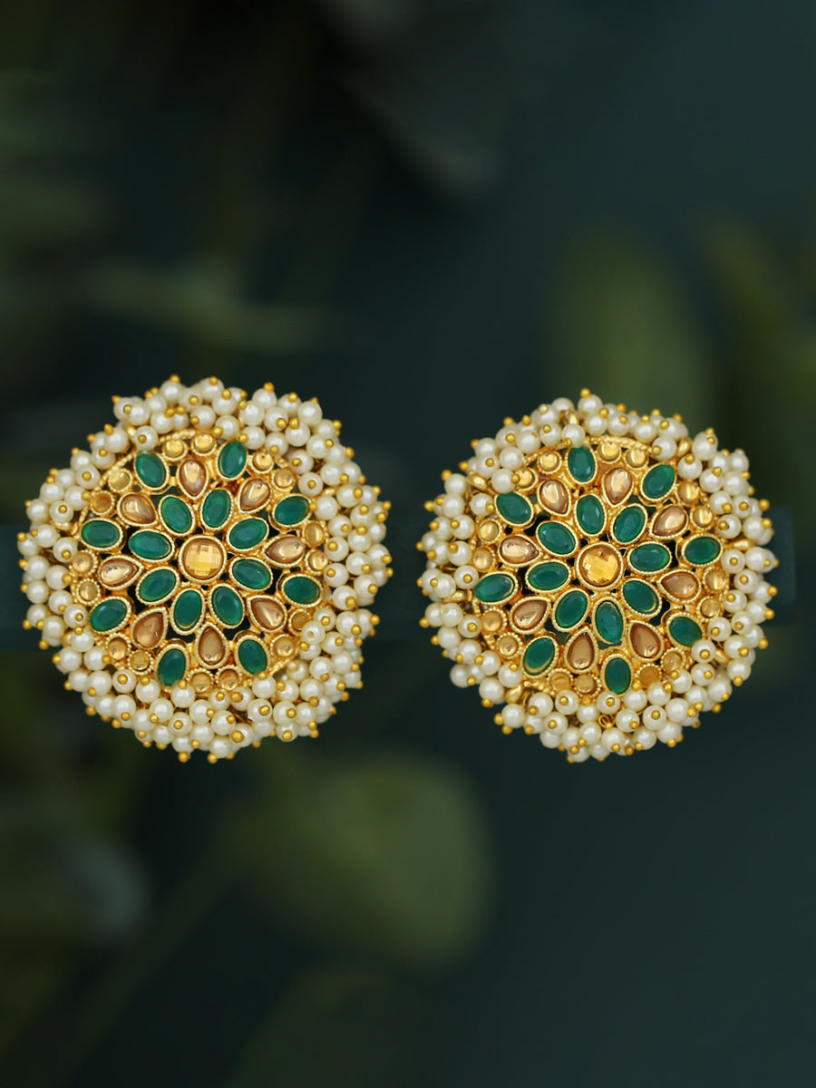 Sukkhi Adorable Gold Plated LCT & Pearl Stud Earring for Women SKR56740