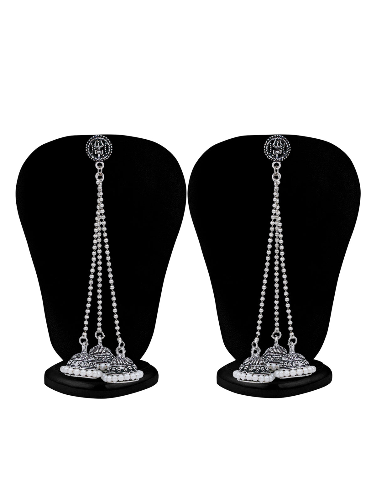 Sukkhi Ethnic Oxidised Pearl Jhumki Earring For Women SKR56813
