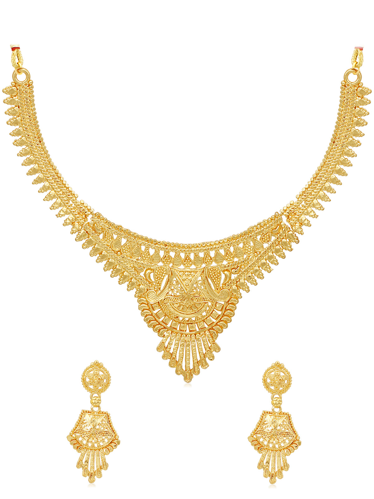 Sukkhi Exotic 24 Carat Gold Plated Choker Necklace Set for Women SKR67355