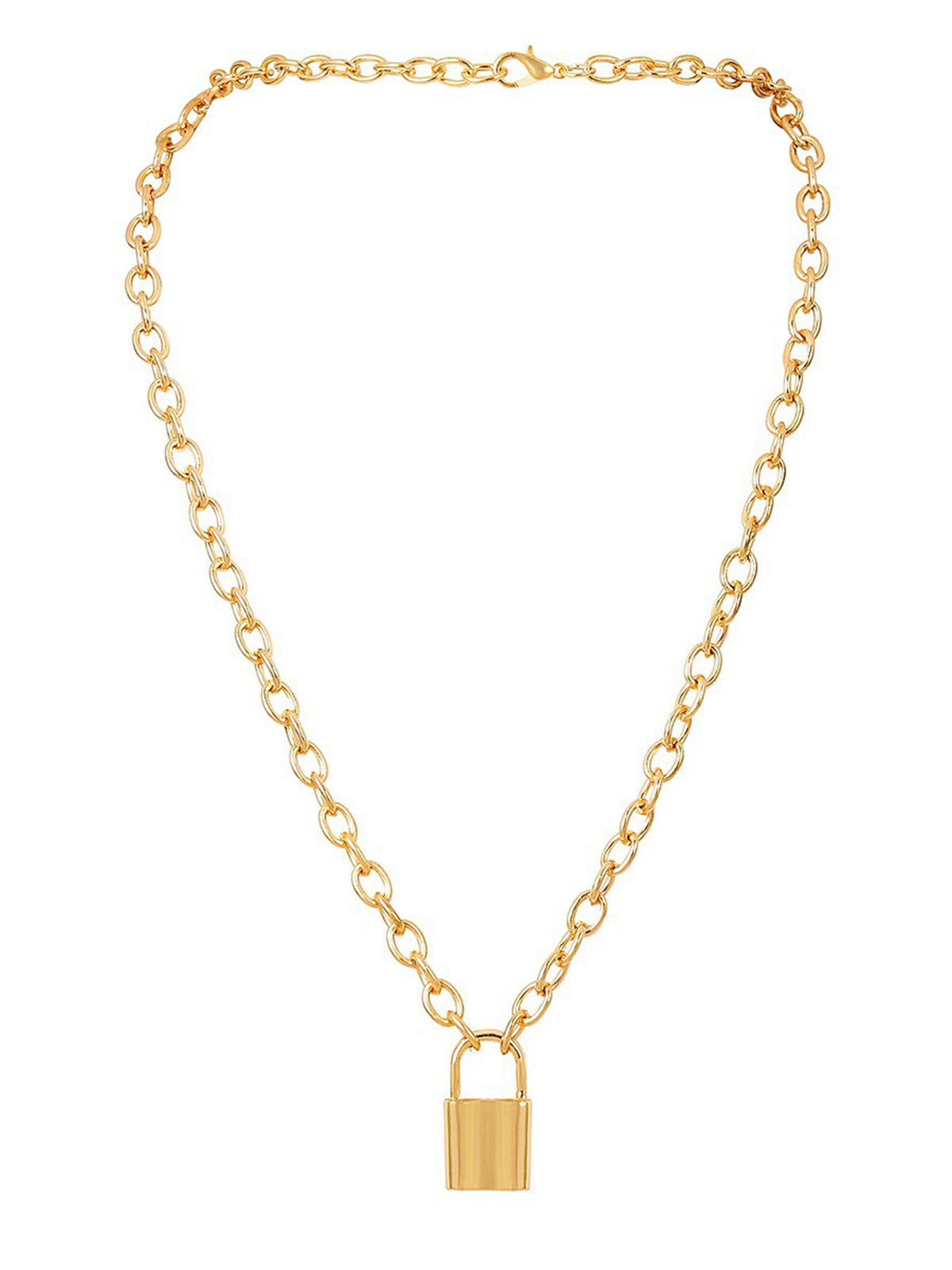 Scintillare by Sukkhi Modish Gold Plated Multi Layered Heart Lock Necklace for Women|SKR75229