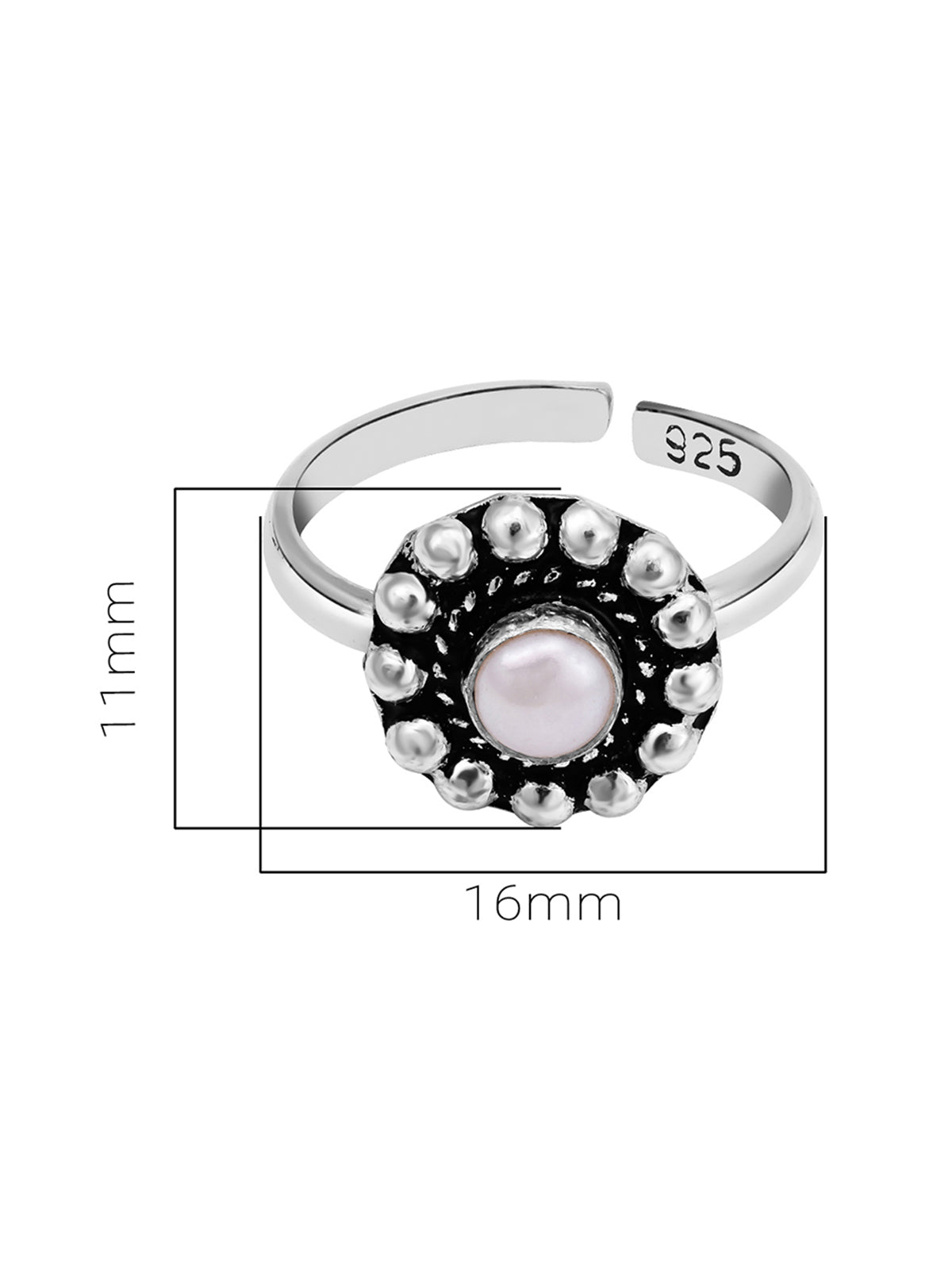 Pissara by Sukkhi Glimmery 925 Sterling Silver Toe Rings For Women And Girls|with Authenticity Certificate, 925 Stamp & 6 Months Warranty TR104675
