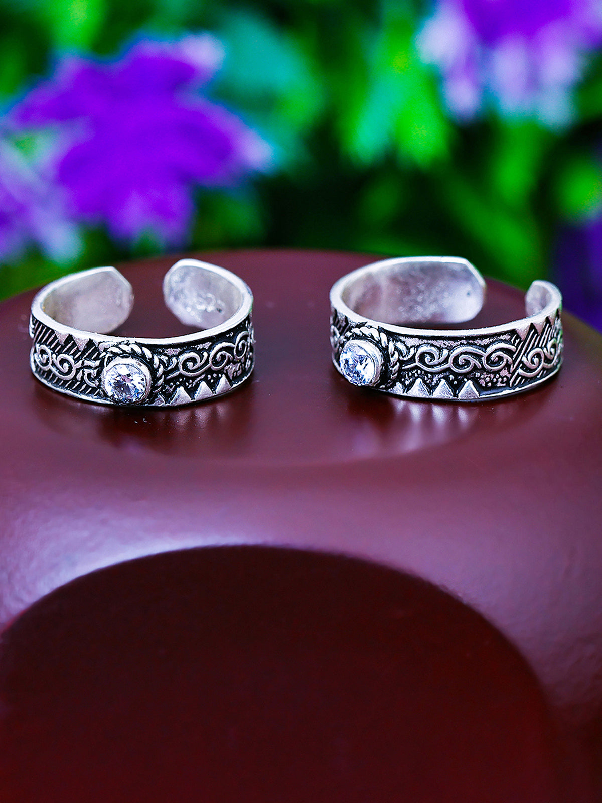 Pissara by Sukkhi Delightful 925 Sterling Silver Toe Rings For Women And Girls|with Authenticity Certificate, 925 Stamp & 6 Months Warranty TR104678