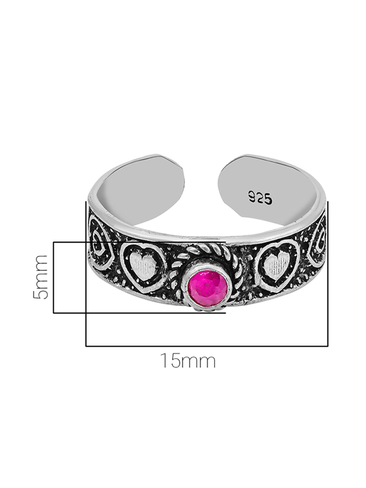 Pissara by Sukkhi Glorious 925 Sterling Silver Toe Rings For Women And Girls|with Authenticity Certificate, 925 Stamp & 6 Months Warranty TR104680