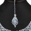 Sukkhi Sleek Rhodium plated AD Stone Necklace Set-3